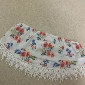 Flower bandeau/crop top